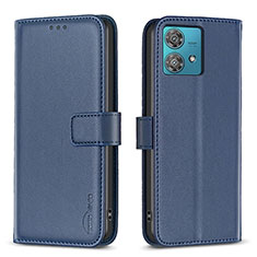 Funda de Cuero Cartera con Soporte Carcasa B22F para Motorola Moto Edge 40 Neo 5G Azul