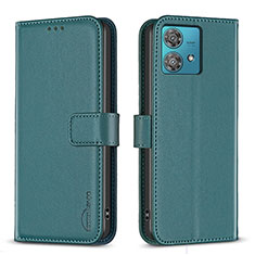 Funda de Cuero Cartera con Soporte Carcasa B22F para Motorola Moto Edge 40 Neo 5G Verde