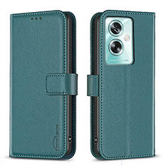 Funda de Cuero Cartera con Soporte Carcasa B22F para Oppo A2 5G Verde