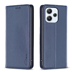 Funda de Cuero Cartera con Soporte Carcasa B22F para Xiaomi Redmi 12 4G Azul