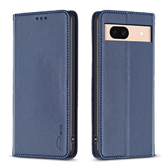 Funda de Cuero Cartera con Soporte Carcasa B23F para Google Pixel 8a 5G Azul