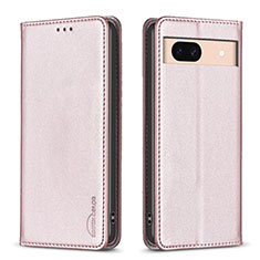 Funda de Cuero Cartera con Soporte Carcasa B23F para Google Pixel 8a 5G Oro Rosa