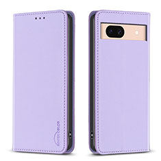 Funda de Cuero Cartera con Soporte Carcasa B23F para Google Pixel 8a 5G Purpura Claro