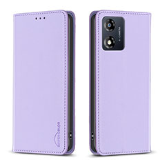 Funda de Cuero Cartera con Soporte Carcasa B23F para Motorola Moto E13 Purpura Claro