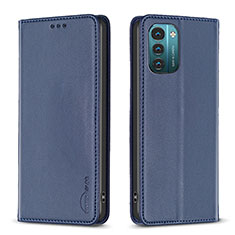 Funda de Cuero Cartera con Soporte Carcasa B23F para Nokia G11 Azul