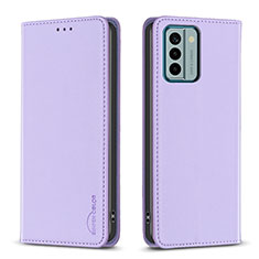 Funda de Cuero Cartera con Soporte Carcasa B23F para Nokia G22 Purpura Claro