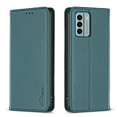 Funda de Cuero Cartera con Soporte Carcasa B23F para Nokia G22 Verde