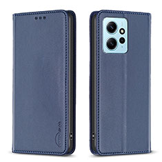 Funda de Cuero Cartera con Soporte Carcasa B23F para Xiaomi Redmi Note 12 4G Azul