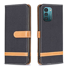 Funda de Cuero Cartera con Soporte Carcasa B24F para Nokia G11 Negro