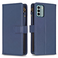 Funda de Cuero Cartera con Soporte Carcasa B26F para Nokia G22 Azul