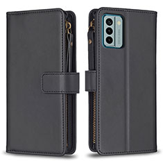 Funda de Cuero Cartera con Soporte Carcasa B26F para Nokia G22 Negro