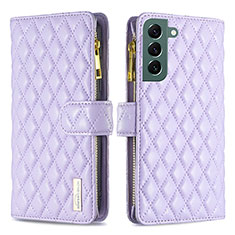 Funda de Cuero Cartera con Soporte Carcasa BF1 para Samsung Galaxy S23 5G Morado