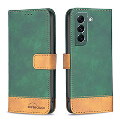 Funda de Cuero Cartera con Soporte Carcasa BF2 para Samsung Galaxy S23 5G Verde