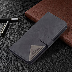 Funda de Cuero Cartera con Soporte Carcasa BF2 para Xiaomi Redmi Note 10 Pro Max Negro