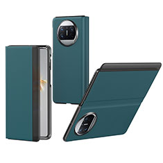 Funda de Cuero Cartera con Soporte Carcasa BH1 para Huawei Mate X3 Verde