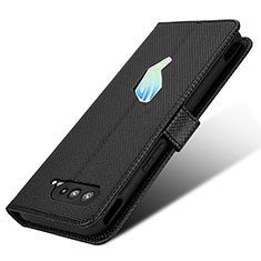 Funda de Cuero Cartera con Soporte Carcasa BY1 para Asus ROG Phone 5 Pro Negro