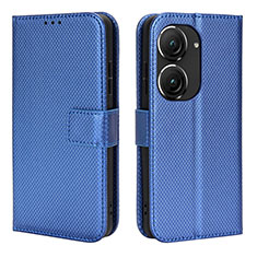 Funda de Cuero Cartera con Soporte Carcasa BY1 para Asus ZenFone 10 Azul