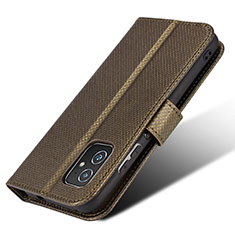 Funda de Cuero Cartera con Soporte Carcasa BY1 para Asus ZenFone 8 Mini Marron