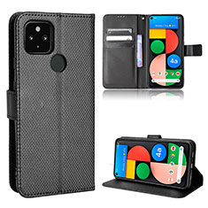 Funda de Cuero Cartera con Soporte Carcasa BY1 para Google Pixel 4a 5G Negro