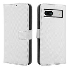 Funda de Cuero Cartera con Soporte Carcasa BY1 para Google Pixel 7a 5G Blanco