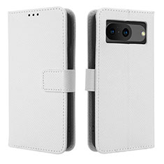 Funda de Cuero Cartera con Soporte Carcasa BY1 para Google Pixel 8 5G Blanco