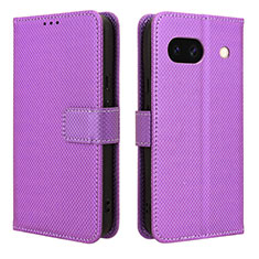 Funda de Cuero Cartera con Soporte Carcasa BY1 para Google Pixel 8a 5G Morado