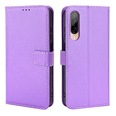 Funda de Cuero Cartera con Soporte Carcasa BY1 para HTC Desire 22 Pro 5G Morado