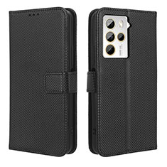 Funda de Cuero Cartera con Soporte Carcasa BY1 para HTC U23 5G Negro