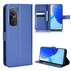 Funda de Cuero Cartera con Soporte Carcasa BY1 para Huawei Honor 50 SE 5G Azul