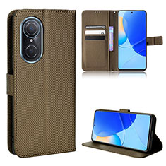 Funda de Cuero Cartera con Soporte Carcasa BY1 para Huawei Honor 50 SE 5G Marron