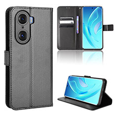 Funda de Cuero Cartera con Soporte Carcasa BY1 para Huawei Honor 60 5G Negro