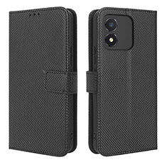 Funda de Cuero Cartera con Soporte Carcasa BY1 para Huawei Honor X5 Negro