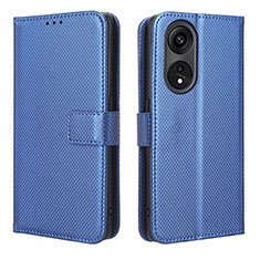 Funda de Cuero Cartera con Soporte Carcasa BY1 para Huawei Honor X5 Plus Azul