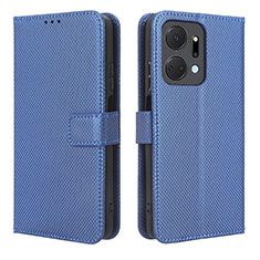 Funda de Cuero Cartera con Soporte Carcasa BY1 para Huawei Honor X7a Azul