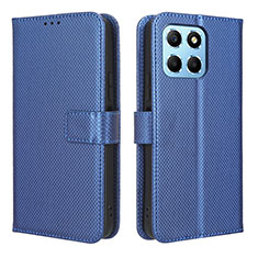 Funda de Cuero Cartera con Soporte Carcasa BY1 para Huawei Honor X8 5G Azul