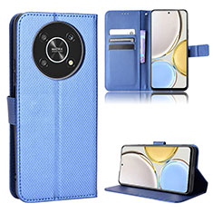 Funda de Cuero Cartera con Soporte Carcasa BY1 para Huawei Honor X9 5G Azul