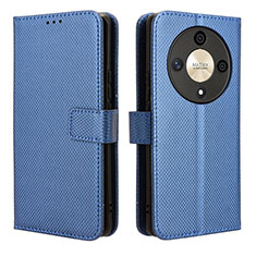 Funda de Cuero Cartera con Soporte Carcasa BY1 para Huawei Honor X9b 5G Azul