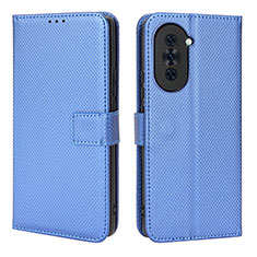 Funda de Cuero Cartera con Soporte Carcasa BY1 para Huawei Nova 10 Azul