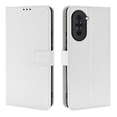 Funda de Cuero Cartera con Soporte Carcasa BY1 para Huawei Nova 10 Blanco