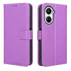 Funda de Cuero Cartera con Soporte Carcasa BY1 para Huawei Nova 10 SE Morado