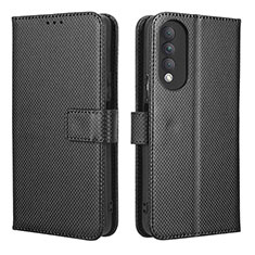 Funda de Cuero Cartera con Soporte Carcasa BY1 para Huawei Nova 10z Negro