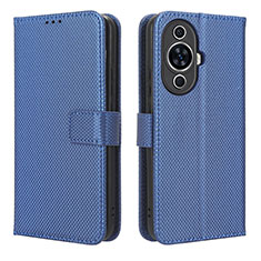 Funda de Cuero Cartera con Soporte Carcasa BY1 para Huawei Nova 11 Pro Azul