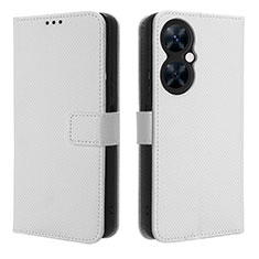 Funda de Cuero Cartera con Soporte Carcasa BY1 para Huawei Nova 11i Blanco