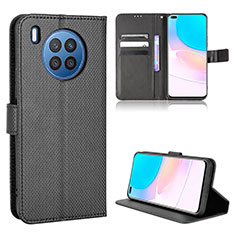 Funda de Cuero Cartera con Soporte Carcasa BY1 para Huawei Nova 8i Negro