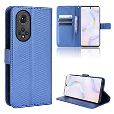 Funda de Cuero Cartera con Soporte Carcasa BY1 para Huawei Nova 9 Azul