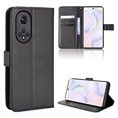 Funda de Cuero Cartera con Soporte Carcasa BY1 para Huawei Nova 9 Negro