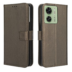 Funda de Cuero Cartera con Soporte Carcasa BY1 para Motorola Moto Edge (2023) 5G Marron