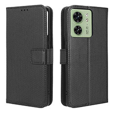 Funda de Cuero Cartera con Soporte Carcasa BY1 para Motorola Moto Edge 40 5G Negro