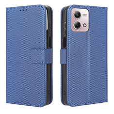 Funda de Cuero Cartera con Soporte Carcasa BY1 para Motorola Moto G Stylus (2023) 4G Azul