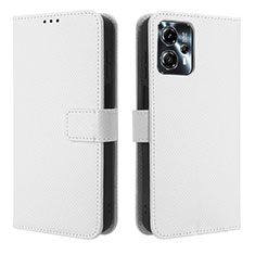 Funda de Cuero Cartera con Soporte Carcasa BY1 para Motorola Moto G23 Blanco